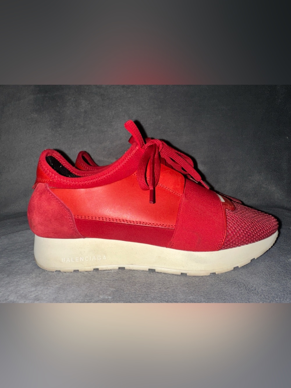 Balenciaga Race Runner Sneakers - Red - Size EU 37